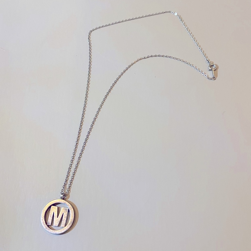 Mignon Faget Letter “M” necklace